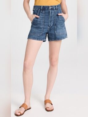 Citizens Of Humanity Frances High Waisted Medium Wash Shorts Size 32